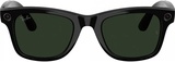 Ray-Ban Meta Wayfarer Gen2 LargeShiny Black Frame/Clear to Graphite Green Transit.Lens. RW4012 601/1M 53-22