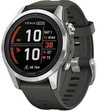 Garmin Fenix 7S Pro Solar Silver w. Graphite Band (010-02776-00/01)