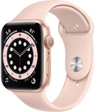 Apple Watch Series 6 44mm Gold Aluminum Case with Pink Sand Sport Band (M00E3)