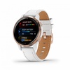 Garmin Venu 2S Rose Gold with White Leather Band (010-02429-23) (UA)