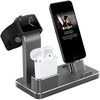 Simple Case Charging Dock Station for Apple Watch+iPhone+AirPods Space Gray