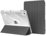 Comma Joy PU Case with Pen Holder for iPad Air 6 13" 2024 / Pro 12.9" (2018-2022) Grey