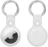 Apple AirTag Leather Key Ring White