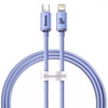 Baseus Crystal Shine Series Fast Charging Type-C to Lightning (1.2m) Purple