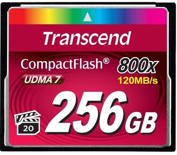 Transcend 256 GB 800X CompactFlash Card TS256GCF800