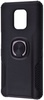 Simple Case Leather Design Case With Ring for Xiaomi Redmi Note 9S/Note 9 Pro
