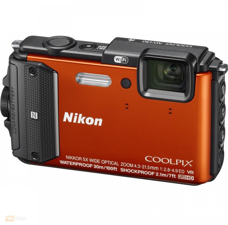 Компактный фотоаппарат Nikon Coolpix AW130 Orange купить в Киеве