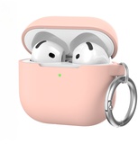 AhaStyle Colorful Silicone Case for Airpods 4 Pink