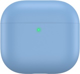 AhaStyle Ultra-Thin Colorful Silicone Case for Airpods 4 Sky Blue