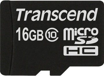 Transcend 16 GB microSDHC class 10 TS16GUSDC10