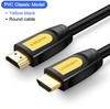 Ugreen HDMI 2.0 to HDMI 2.0 Cable Black/Yellow Round 2M (4k/60Hrz)