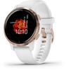 Garmin Venu 2S Rose Gold Bezel with White Case and Silicone Band (010-02429-13)