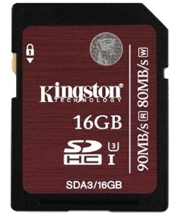 Kingston 16 GB SDHC UHS-I U3 SDA3/16GB