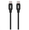 2E USB-C to USB-C Glow 60W 1m Black (2E-CCCC-BL)