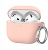AhaStyle Colorful Silicone Case for Airpods 4 Pink