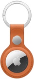 Apple AirTag Leather Key Ring Orange