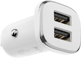 BOROFONE BZ12 double port in-car charger White