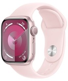 Apple Watch Series 9 GPS 41mm Pink Aluminum Case With Light Pink Sport Band - S/M (MR933)
