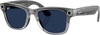 Ray-Ban Meta Wayfarer Gen2 Large Shiny Transp. Grey Frame/Clear Sapphire Transit.Lens (RW4012 6840MF 53-22)