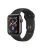 Apple Watch Series 4 GPS + Cellular 44mm Space Gray Aluminum Case with Black Sport Band (MTUW2, MTVU2)