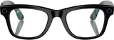 Ray-Ban Meta Wayfarer Shiny Black Frame Clear Lenses (RW4006 601/SB 50-22)