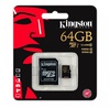 Kingston 64 GB microSDXC class 10 UHS-I + SD Adapter SDCA10/64GB