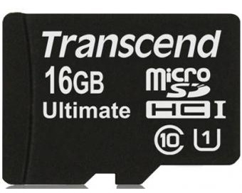 Transcend 16 GB microSDHC class 10 UHS-I Ultimate + SD Adapter TS16GUSDHC10U1