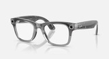 Ray-Ban Meta Wayfarer Gen2 Standard Shiny Transparent Grey Frame/Clear Sapphire Lenses (RW4012 6840MF 50-22)