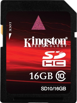 Kingston 16 GB SDHC Class 10 SD10/16GB