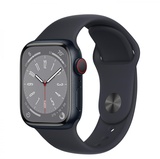 Apple Watch Series 8 GPS + Cellular 41mm Midnight Aluminum Case with Midnight Sport Band (MNHV3)