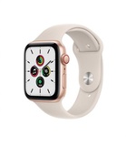 Apple Watch SE 44mm Gold Aluminum Case with Starlight Sport Band (MKQ53)