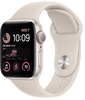 Apple Watch SE 2 GPS 44mm Starlight Aluminum Case w. Starlight Sport Band - S/M (MNTD3)