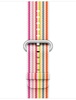 Apple Watch 38mm/40mm/41mm/42mm Woven Nylon Pink Stripe (MRH82)