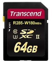 Transcend 64 GB SDXC UHS-II U3 Ultimate TS64GSD2U3