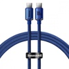 Baseus Crystal Shine Series Type-C to Type-C 100W (1.2m) Blue (CAJY000603)