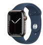 Apple Watch SE 2 GPS 40mm Silver Aluminium Case with Storm Blue Sport Band M/L (MRE23)