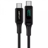 Acefast C6-03 Digital Display USB-C to USB-C 100W 5A (2m) Black