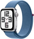 Apple Watch SE 2 GPS 40mm Silver Aluminium Case with Winter Blue Sport Loop (MRE33)