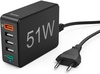 HAMA 3xUSB-A 1xUSB-C PD QC3.0 51W (00201630)