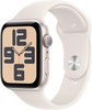 Apple Watch SE 2 GPS 44mm Starlight Alu. Case w. Starlight Sport Band - S/M (MXEU3)