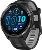 Garmin Forerunner 965 Carbon Gray Titanium Bezel w. Blk Case and Blk/Powder Gray S. Band (010-02809-00/10/8
