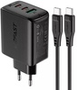 Acefast A13 PD 65W (2 Type-C + USB) Black