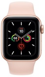 Apple Watch Series 5 GPS 40mm Gold Aluminum Case with Pink Sand Sport Band (MWV72)
