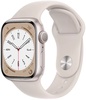 Apple Watch Series 8 GPS + Cellular 45mm Starlight Aluminum Case with Starlight Sport Band (MNK73)