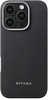 Pitaka Ultra-Slim Case Twill 600D for iPhone 16 Pro - Black/Grey (KI1601PA)