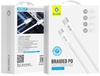 Blueo Brided Cable type-c to type-c 1.2m White (BT5924)