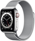 Apple Watch Series 6 GPS + Cellular 40mm Silver Stainless Steel Case with Milanese Loop (M02V3, M06U3)