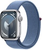 Apple Watch Series 9 GPS 41mm Silver Aluminum Case with Winter Blue Sport Loop (MR923)