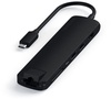 Satechi Aluminum Type-C Slim Multi-Port with Ethernet Adapter Black (ST-UCSMA3K)