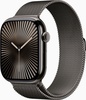 Apple Watch Series 10 GPS + Cellular 46mm Slate Titanium Case With Slate Milanese Loop - M/L (MWYW3)